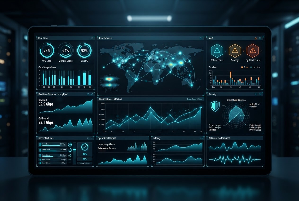 IT monitoring dashboard